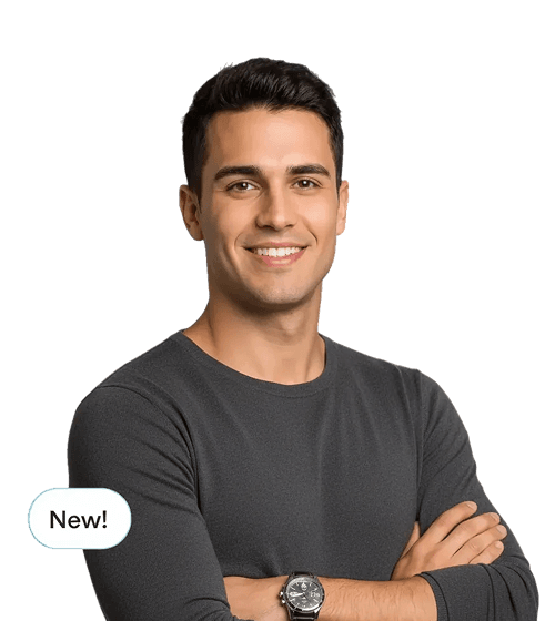 Male healthcare professional smiling