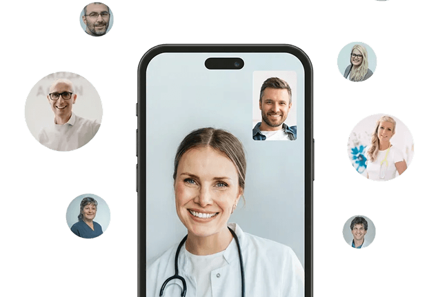 Online consultation on mobile device